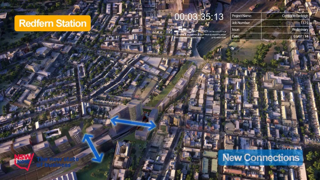 C2E Redfern Station - After Indicative Development - July 2014