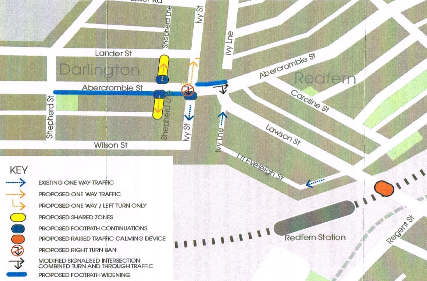 Proposed Abercrombie St Changes 2013