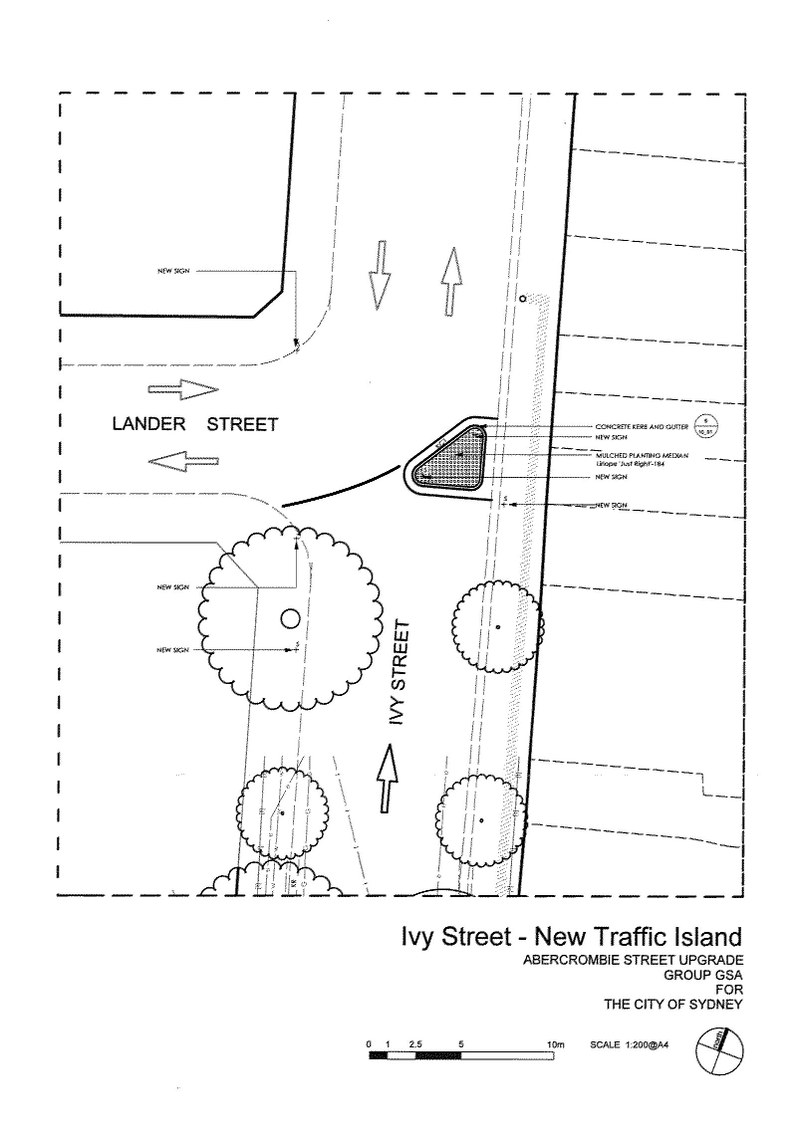 Ivy St Traffic Island